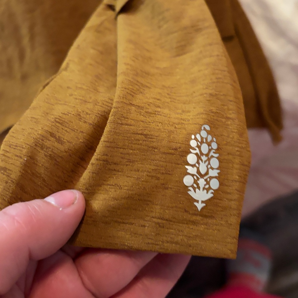 Free people movement Brown Long Sleeve Top - Picture 2 of 3